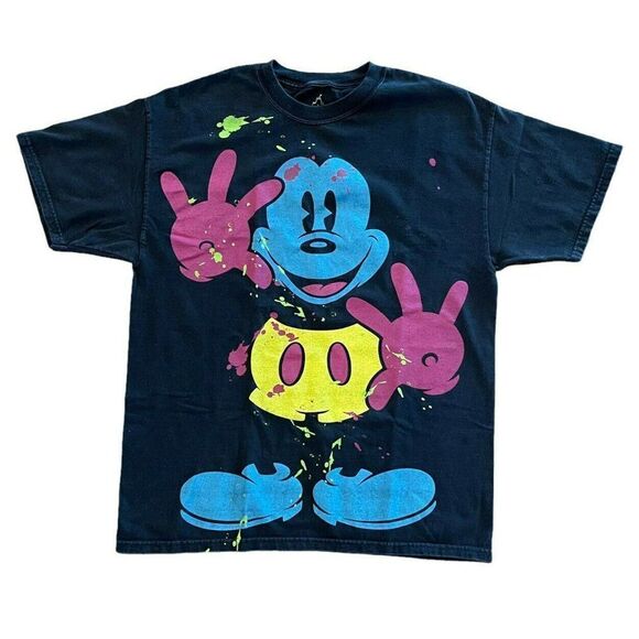 Walt Disney Disneyland Resort Mickey Mouse Paint Splatter Size Large - Picture 1 of 3